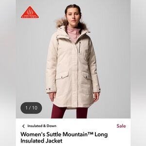 ❄️Like New Columbia Women's Suttle Mountain Coat in dark stone (large)